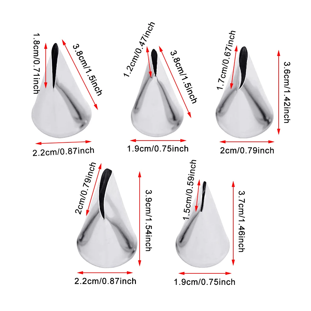 5pcs Flower Tulips Rose Nozzle - Kitchen Baking Decor บทวิจารณ์และราคา