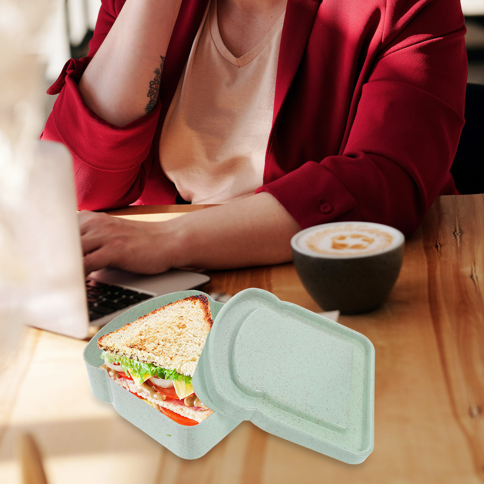Portable Bamboo Fiber Sandwich - Kitchen Bakery บทวิจารณ์และราคา