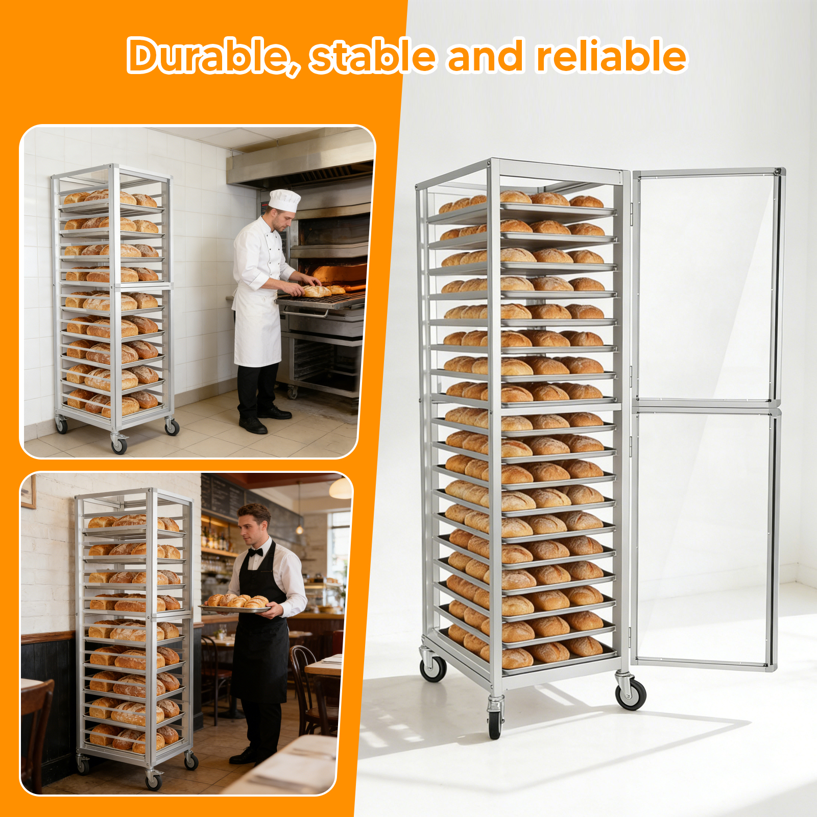 18 Tiers Commercial Bakery Rac - Kitchen Baking Cart บทวิจารณ์และราคา