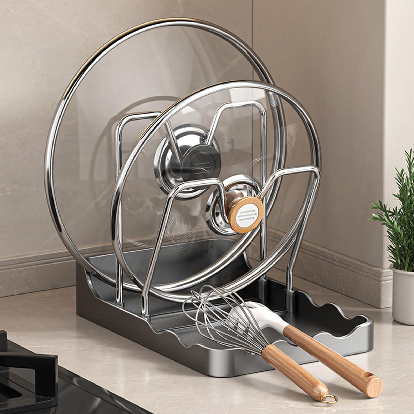 Pot Lid Organizer Vertical Spo - Kitchen Baking Rack บทวิจารณ์และราคา