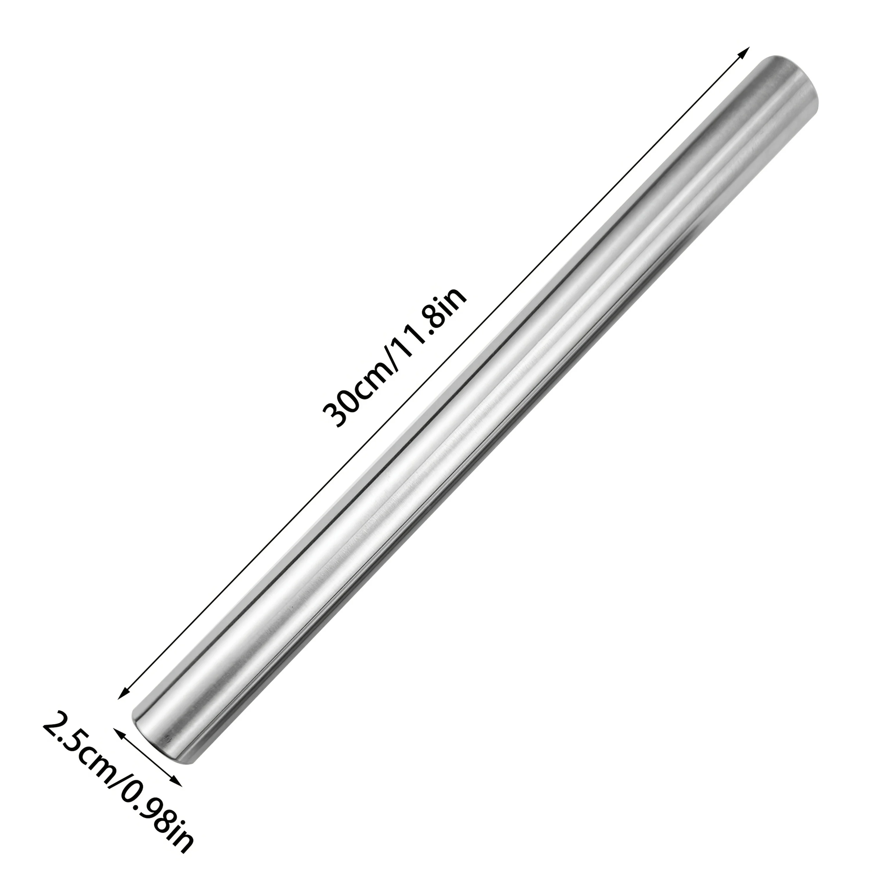 1PC Kitchen Rolling Pin Stainl - Kitchen Roller Baking บทวิจารณ์และราคา