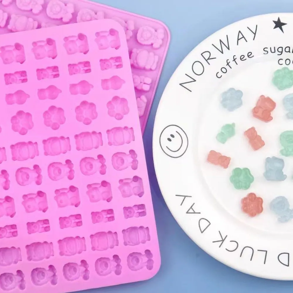 5Pcs Candy Silicone Moulds wit - Kitchen Baking Tray Set บทวิจารณ์และราคา