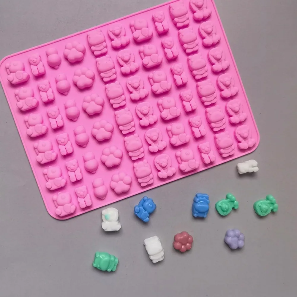 5Pcs Candy Silicone Moulds wit - Kitchen Baking Tray Set บทวิจารณ์และราคา
