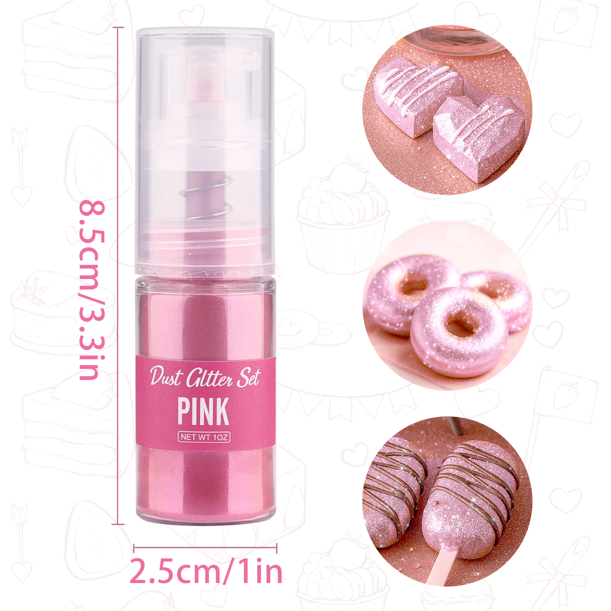 Glitter cake decoration golden - Kitchen Tools For Baking บทวิจารณ์และราคา