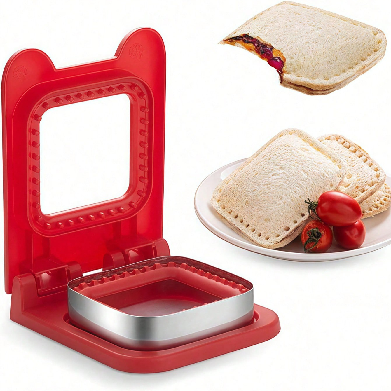 Sandwich Cookie Cutter Breakfa - Kitchen Baking Gadgets บทวิจารณ์และราคา