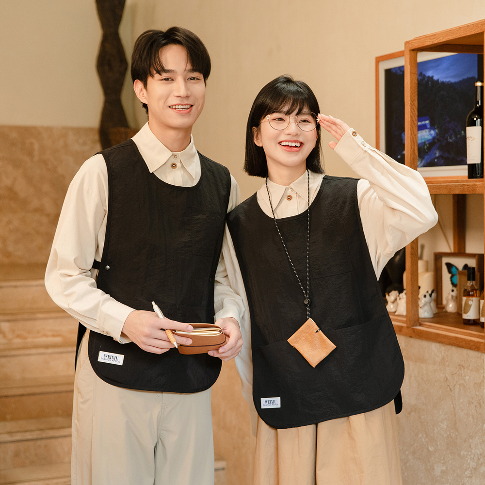 Custom Logo Vest Apron Waterpr - Kitchen Bakery บทวิจารณ์และราคา