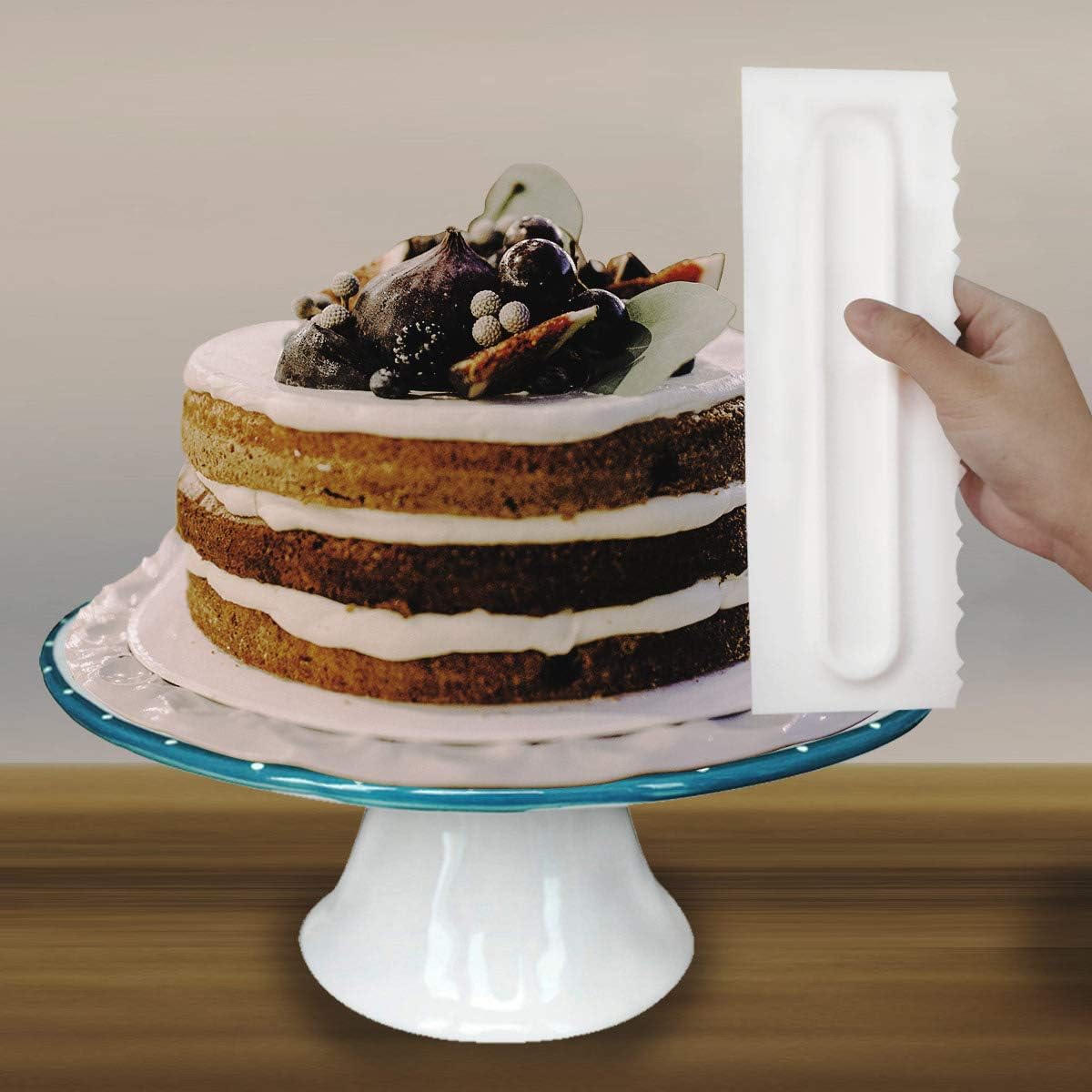 Cake Scraper Set Decorating Co - Kitchen Baking Decor บทวิจารณ์และราคา