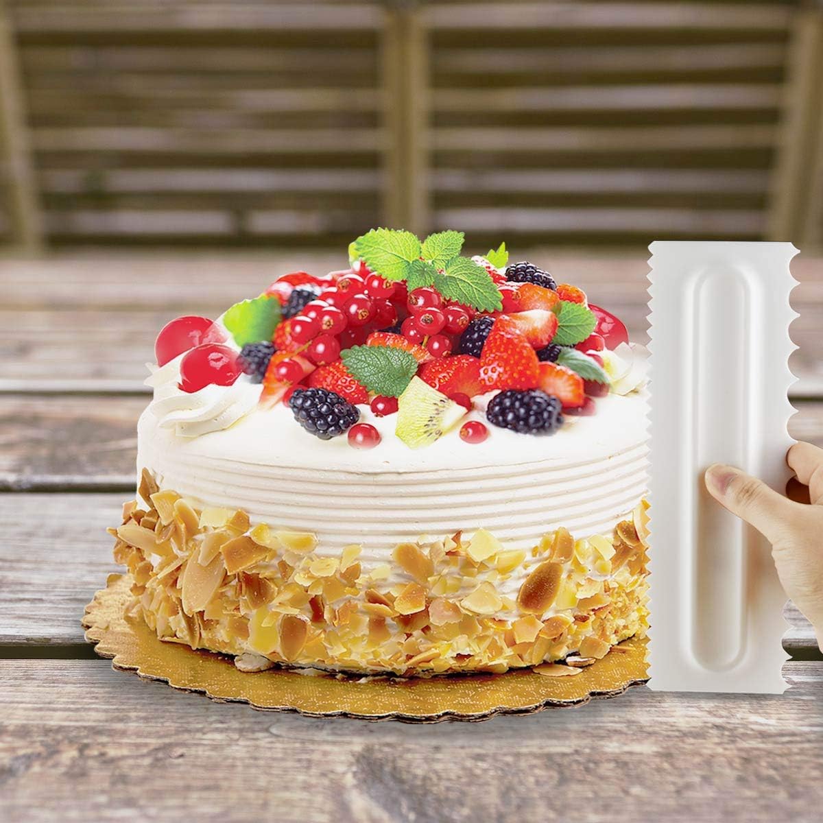 Cake Scraper Set Decorating Co - Kitchen Baking Decor บทวิจารณ์และราคา