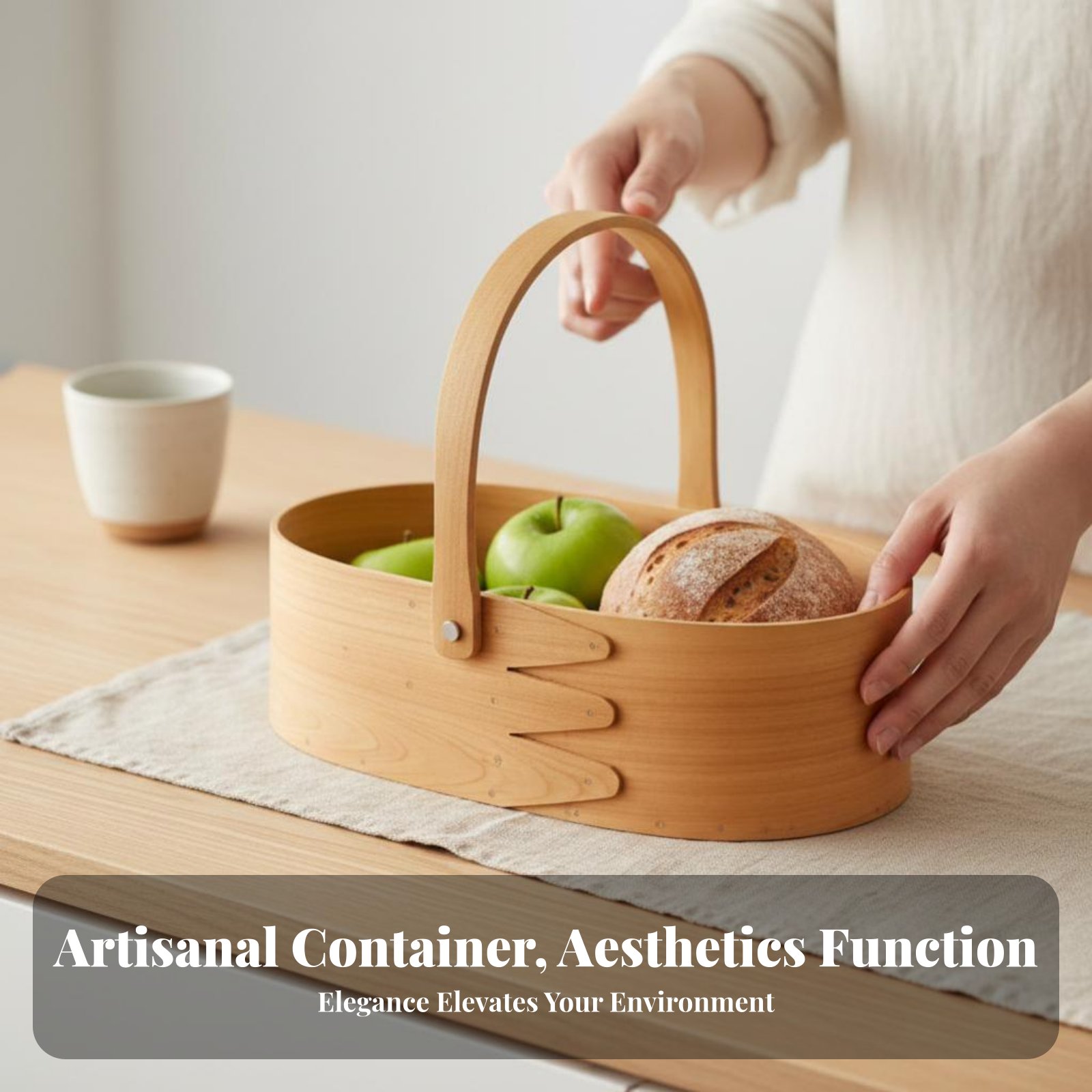 Handled Wood Chip Container Ja - Kitchen Tools For Baking บทวิจารณ์และราคา